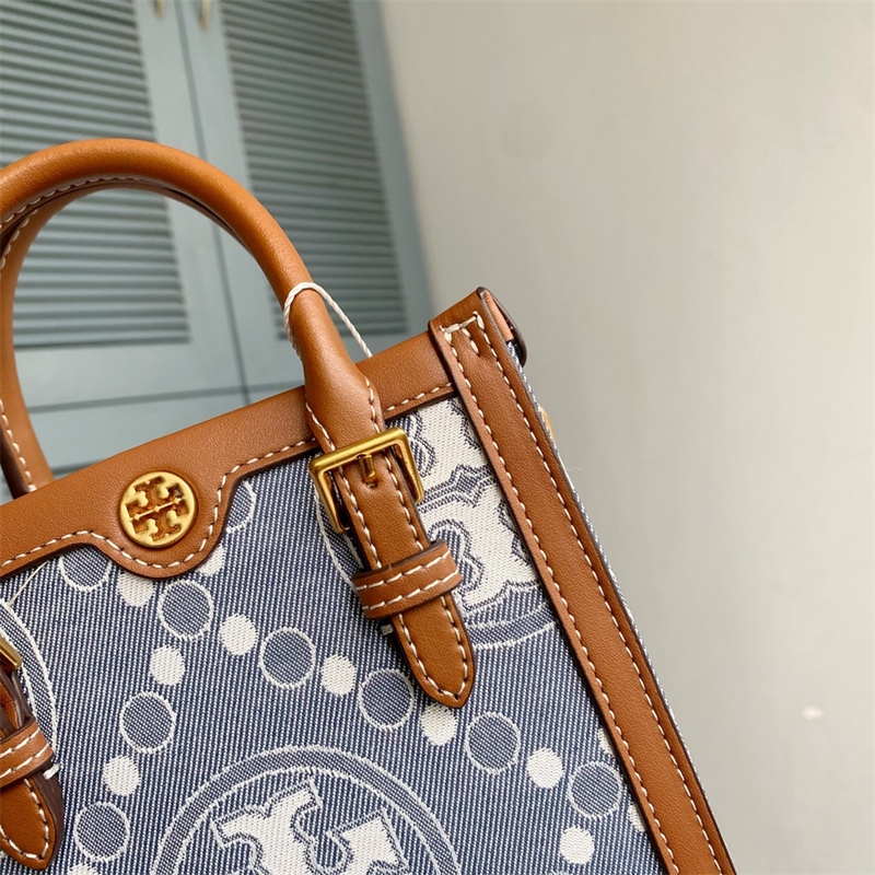 【TORY BURCH】Tモノグラム ミニトート TORY BURCH トリーバーチ Tモノグラム デニム ミニトート T