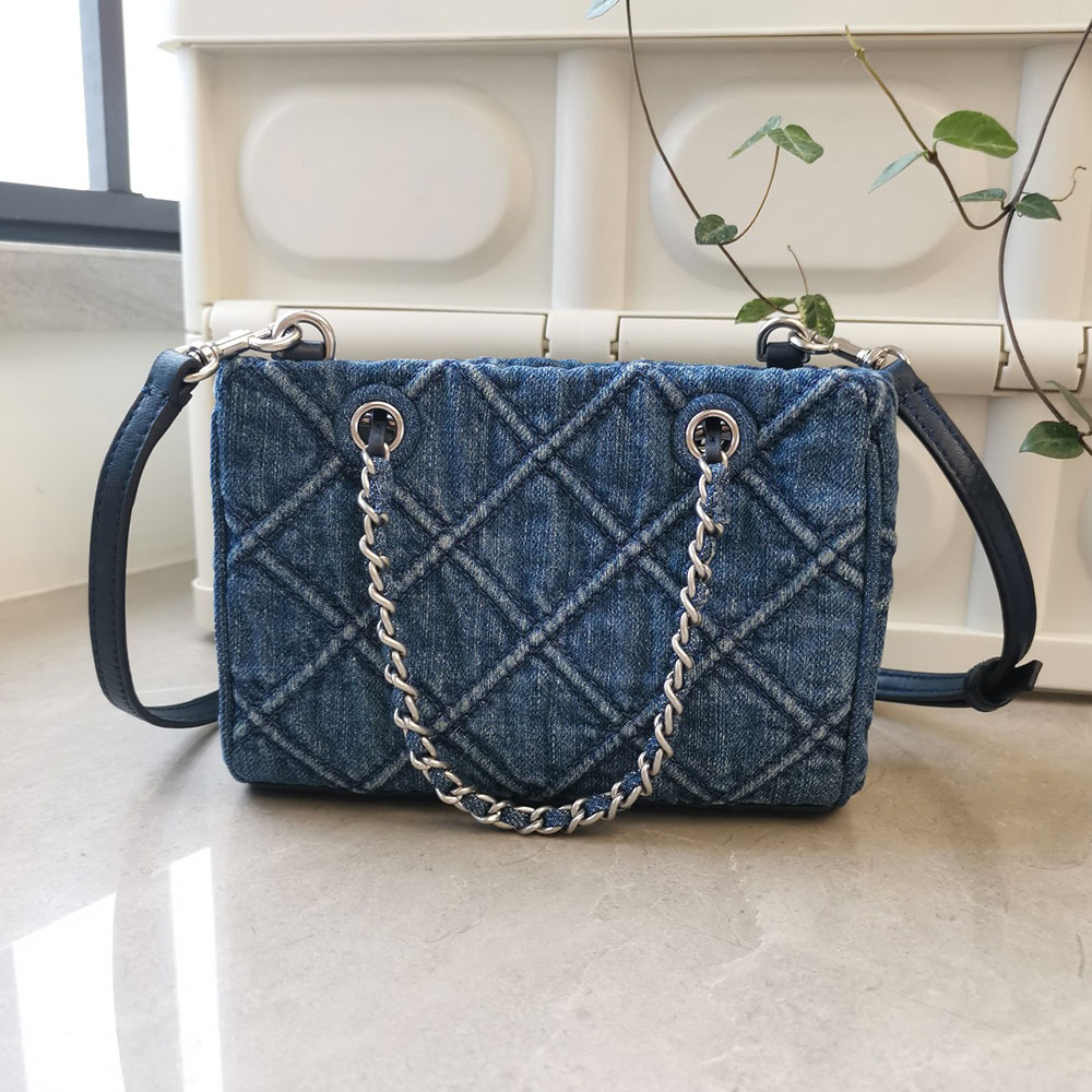 Tory Burch(トリーバーチ)デニム ハンドバッグ ショルダーバッグ TORY BURCH トリーバーチ フレミング FLEMING レディース