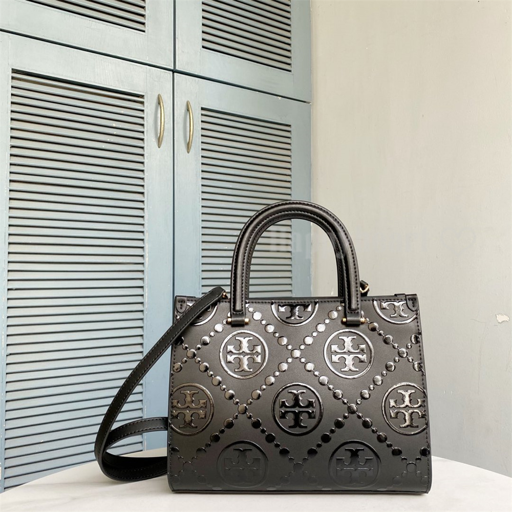 Tory Burch Tモノグラム トップハンドル エンボストート Tモノグラム トップハンドル エンボストート: レディース トート