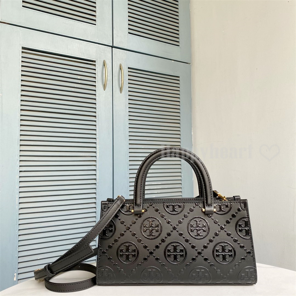 【新作入荷✨️】トリーバーチ Tモノグラム トップハンドル エンボストート TORY BURCH（トリーバーチ） バッグ Tモノグラム トップハンドル