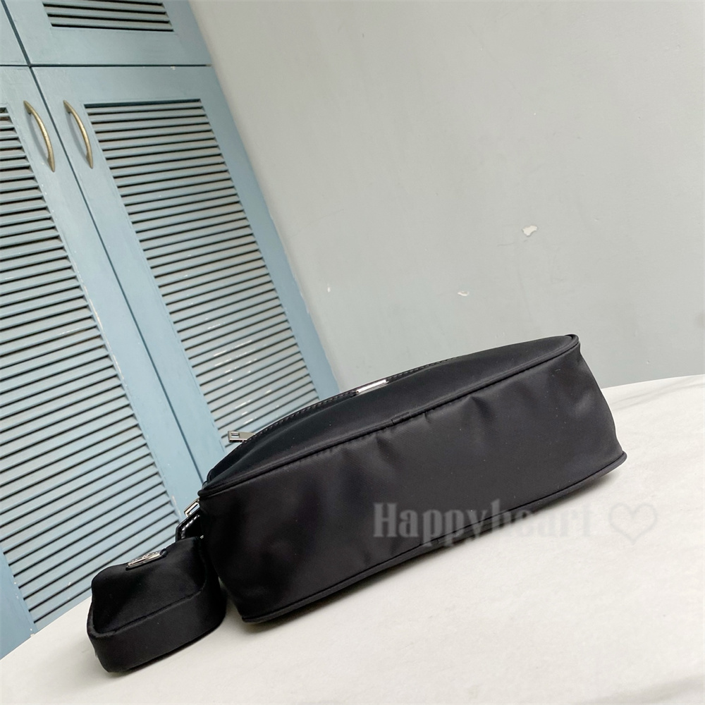 TORY BURCH ELLA TOTE BAG BLACK NYLON FABRIC & PATENT (13