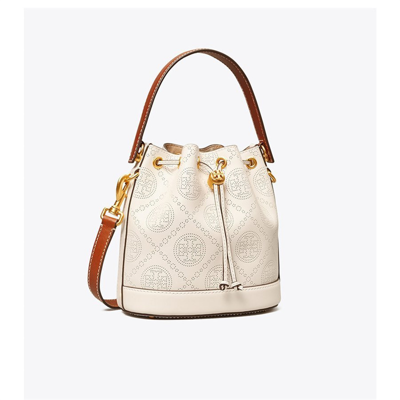 トリーバーチ TORY BURCH バッグ レディース トートバッグ バッグ Tモノグラム 巾着型 オフホワイト 母の日 プレゼント｜happyheart｜06