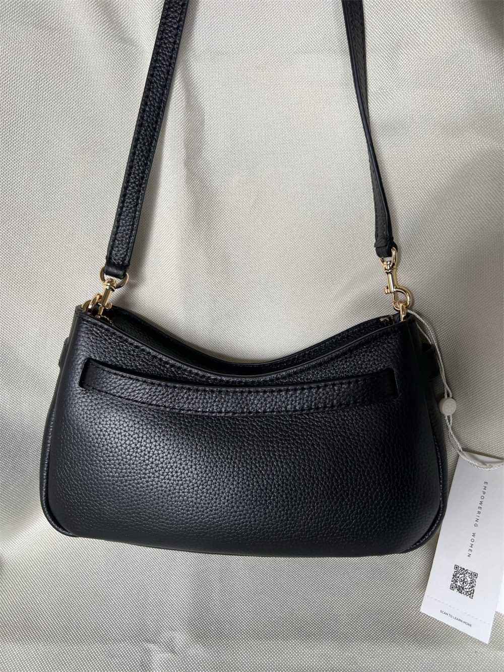 TORY BURCH（トリーバーチ） ROMY PEBBLED TOP ZIP CROSS BODY ロミー