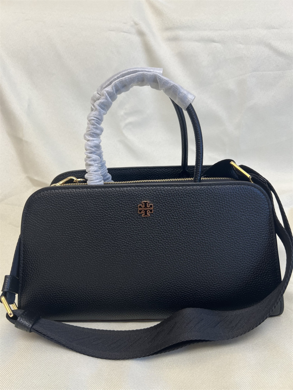 【Tory Burch 】ブラック 2層式ハンドバッグ Mcgraw 【未使用品】 TORY BURCH トリーバーチ マックグロー スモール