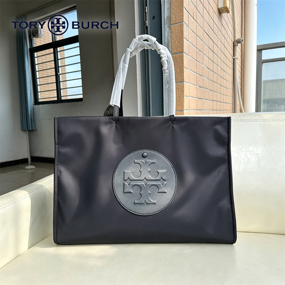 Tory Burch Ella トリーバーチ エラ トートバッグ ブラック ナイロン 