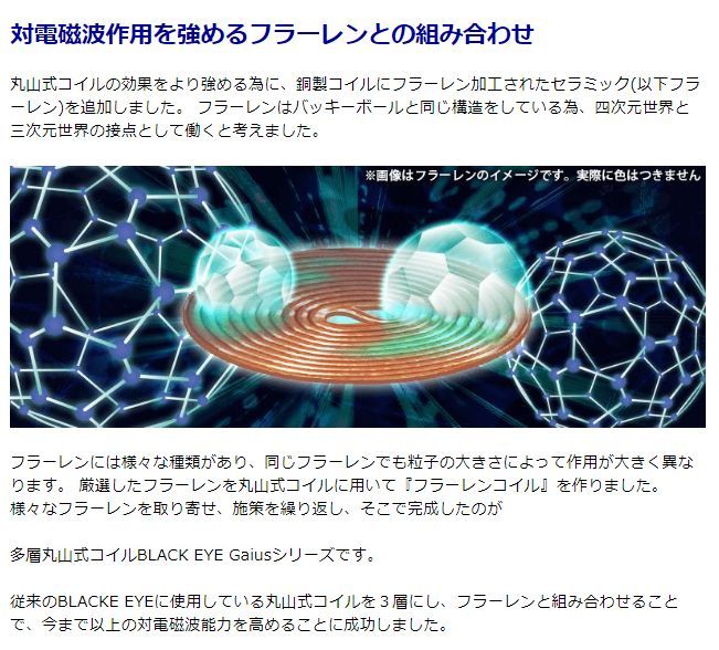 送料無料】ブラックアイ ガイアスネックレス 電磁波対策 電磁波 丸山式