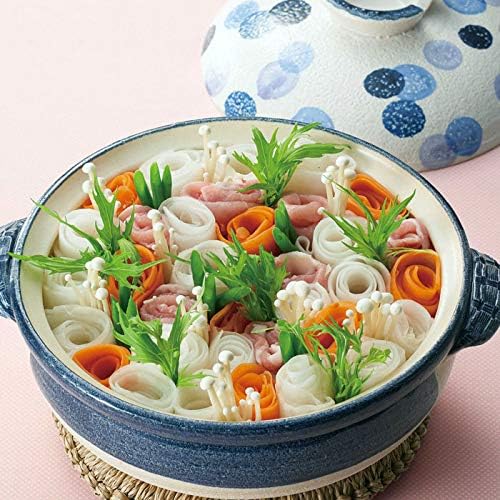 土鍋 8号深鍋 水玉 2-3人用 2.3L 直火対応 三陶 おしゃれ 直径25cm