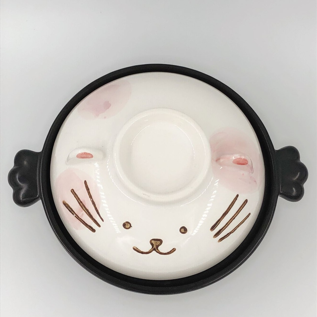 ネコちゃんのひとり鍋 萬古焼 土鍋 一人鍋 直火＆電子レンジOK 日本製