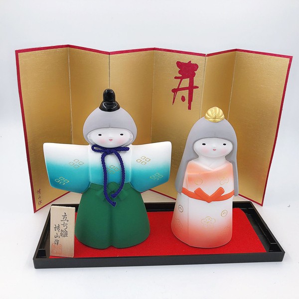 ひな人形 立ち雛大 絵付けに手間を掛けたコンパクトな雛人形 万古焼 送料無料（北海道、沖縄除く） :31-23:ハッピーライフ - 通販 -  Yahoo!ショッピング