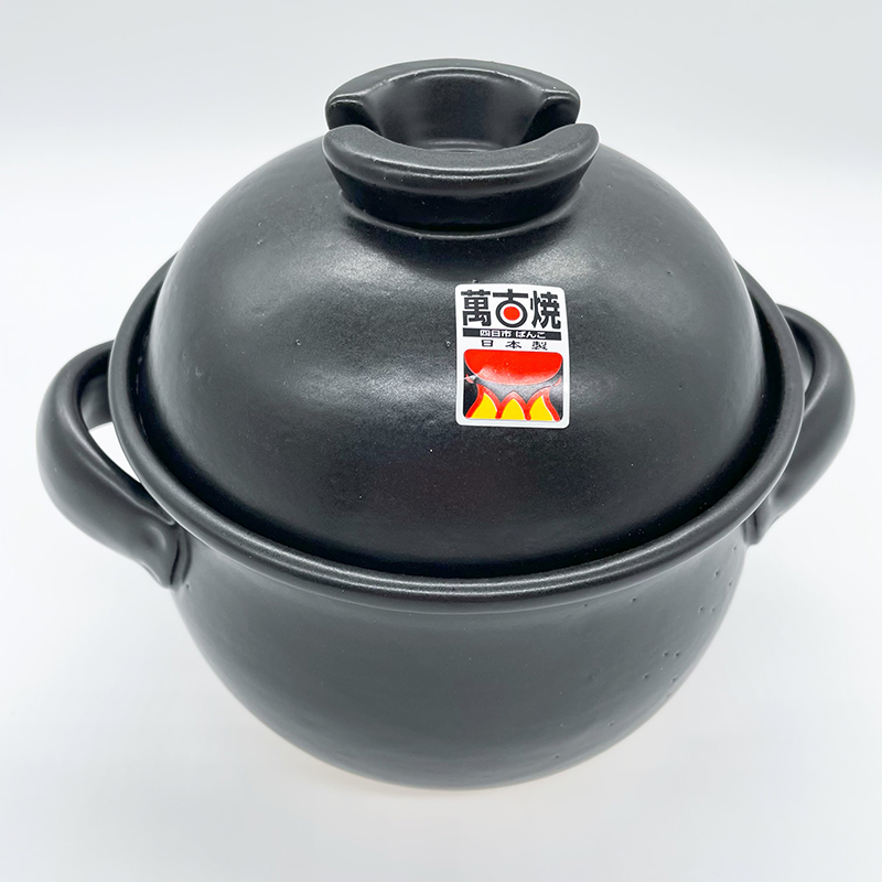 萬古焼 炊飯鍋 (中蓋付) 2合 黒しずく 33-96 Amazon｜萬古焼 炊飯鍋 (中蓋付) 2合 黒しずく 33-96｜ご飯鍋