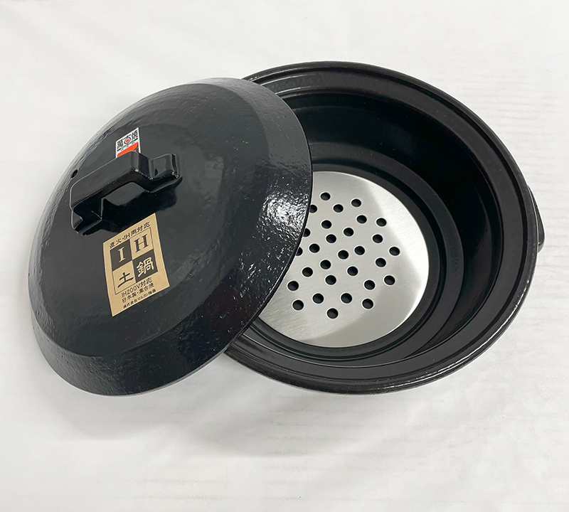 IH土鍋 8号 マルヨシ陶器 STYLE土鍋 BLACK M0227 IH対応鍋 万古焼 調理