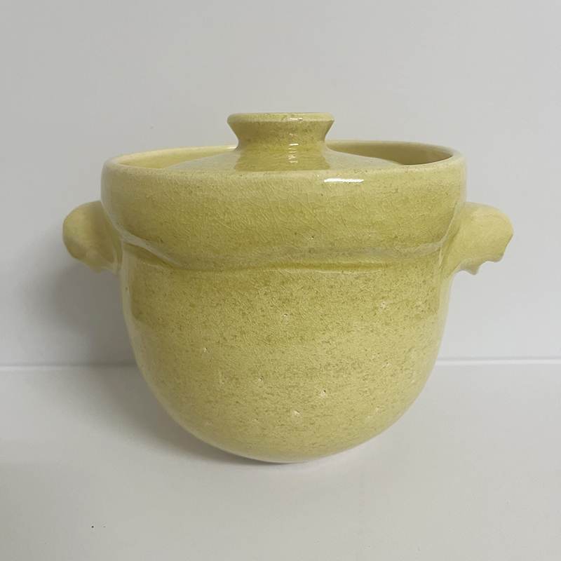 かめ型炊飯鍋 1合炊 白釉とイラボ2色あり ご飯釜 ご飯鍋 炊飯鍋 土鍋