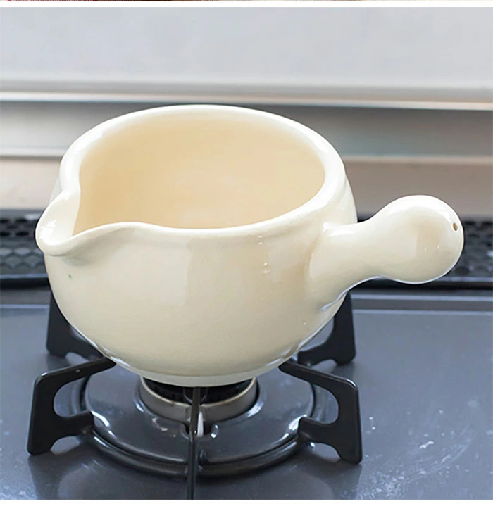 伊賀あたため鍋（大） クリームとアメの2色 耐熱陶器 土鍋 TOJIKI