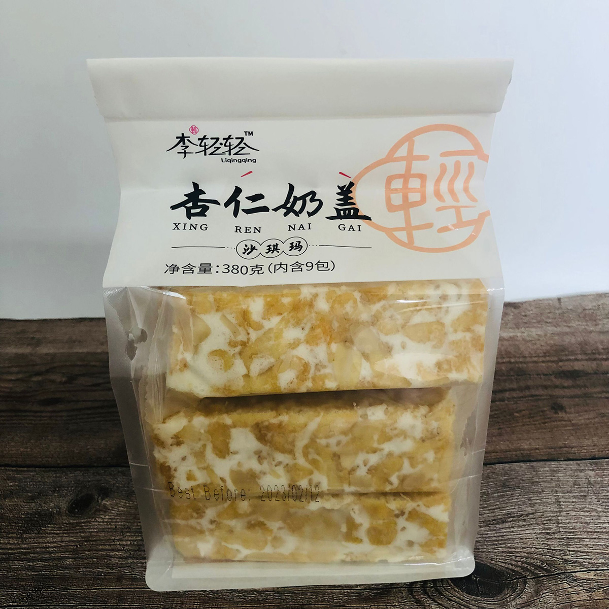 76%OFF!】 新品20％OFF サチマ 李軽軽沙其瑪380g ９小袋入 水果乃蓋 フルーツ入り と杏仁乃蓋 アーモンド入り 選べる2味  人気中華お菓子 軽食 個包装あり