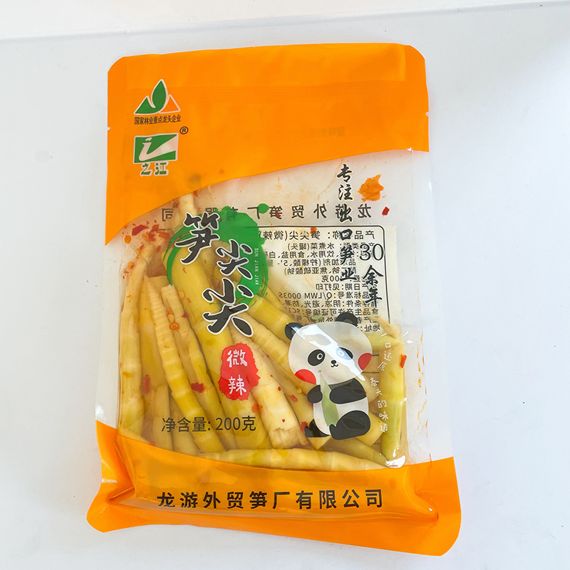 味付けたけのこ 笋尖尖 200g 微辣（ピリ辛）と泡椒（塩辛）2味あり