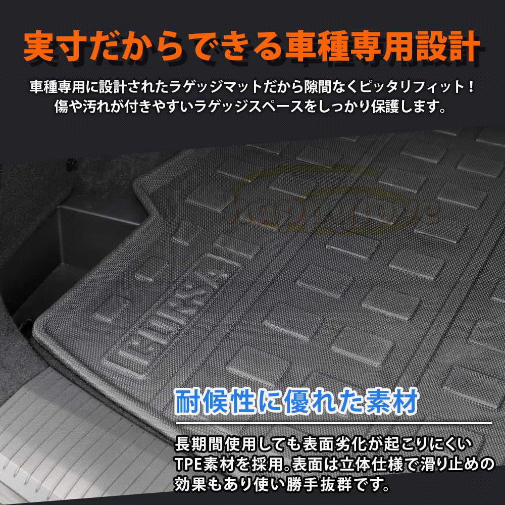 ZR-V トレー型ラゲッジマット ZR-V ZRV 3D ラゲッジマット トランク トレー フロア ホンダ HONDA