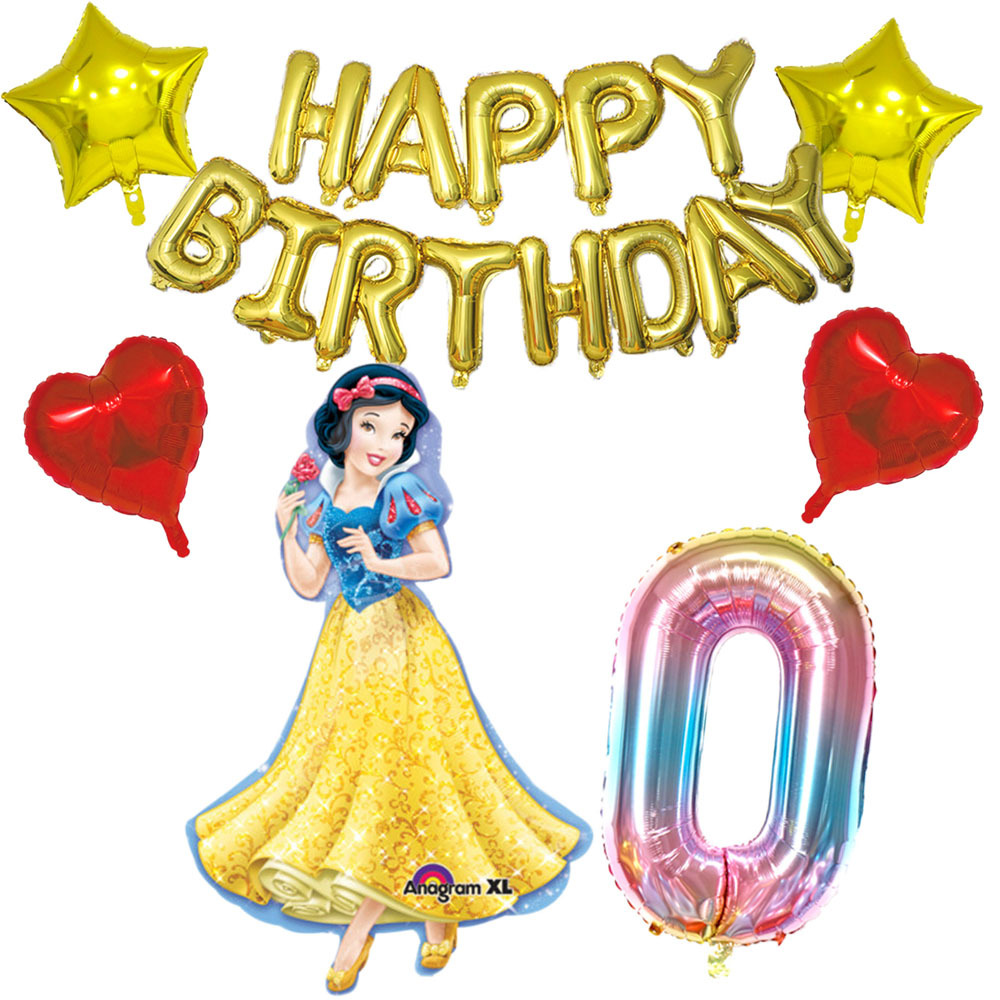 白雪姫 HAPPYBIRTHDAY 数字バルーン ディズニー プリンセス パーティー