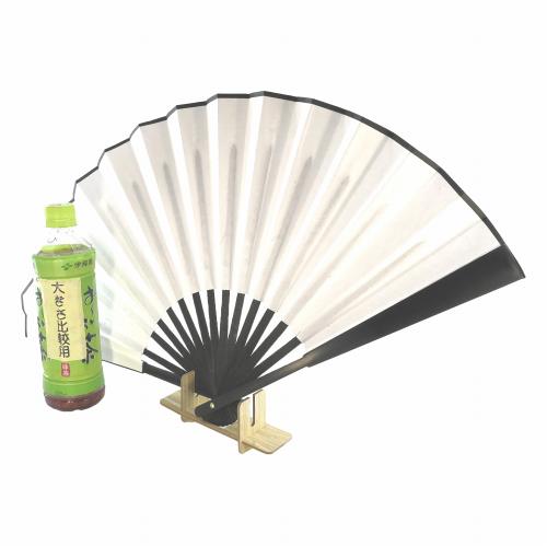 飾り扇子 ビッグ33cm 白扇子 大きい ジャンボ扇子 ディスプレイ