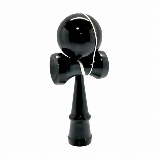 けん玉 ジャンボ 大きい 24cm オール黒 ブラック 木製 パフォーマンス