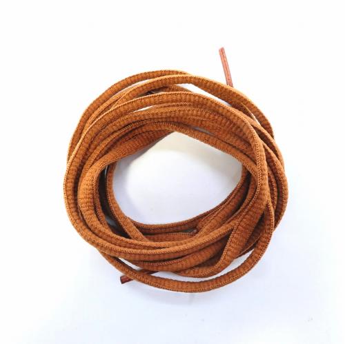 靴ひも 丸紐 無地 茶色 120cm シューレース 靴紐 おしゃれ レディース