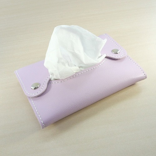 ポケットティッシュケース ラベンダー ネイビー 2個セット 携帯用