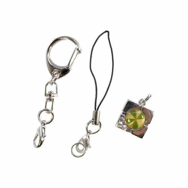 四葉 クローバー キーホルダー ストラップ セルフ アルミ フォト