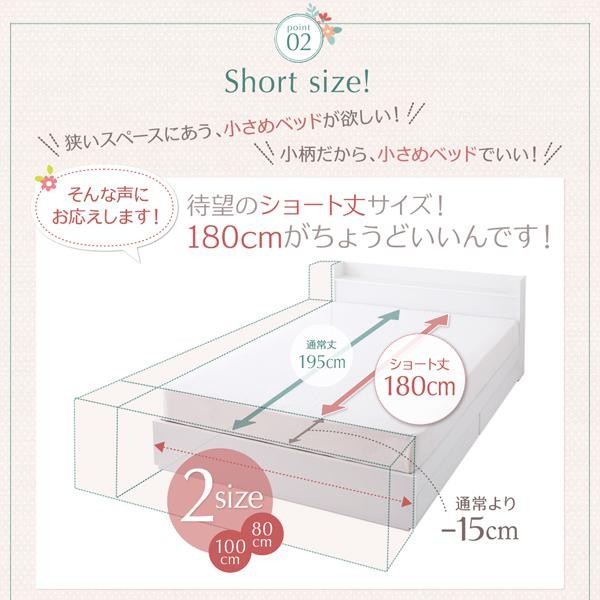 シングルベッド マットレス付き 薄型軽量ポケットコイル 白ホワイト