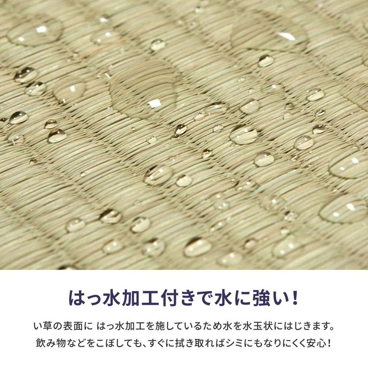 タイムセール中) い草ラグ 4.5畳 273×273 36間 夏 畳マット : モダン