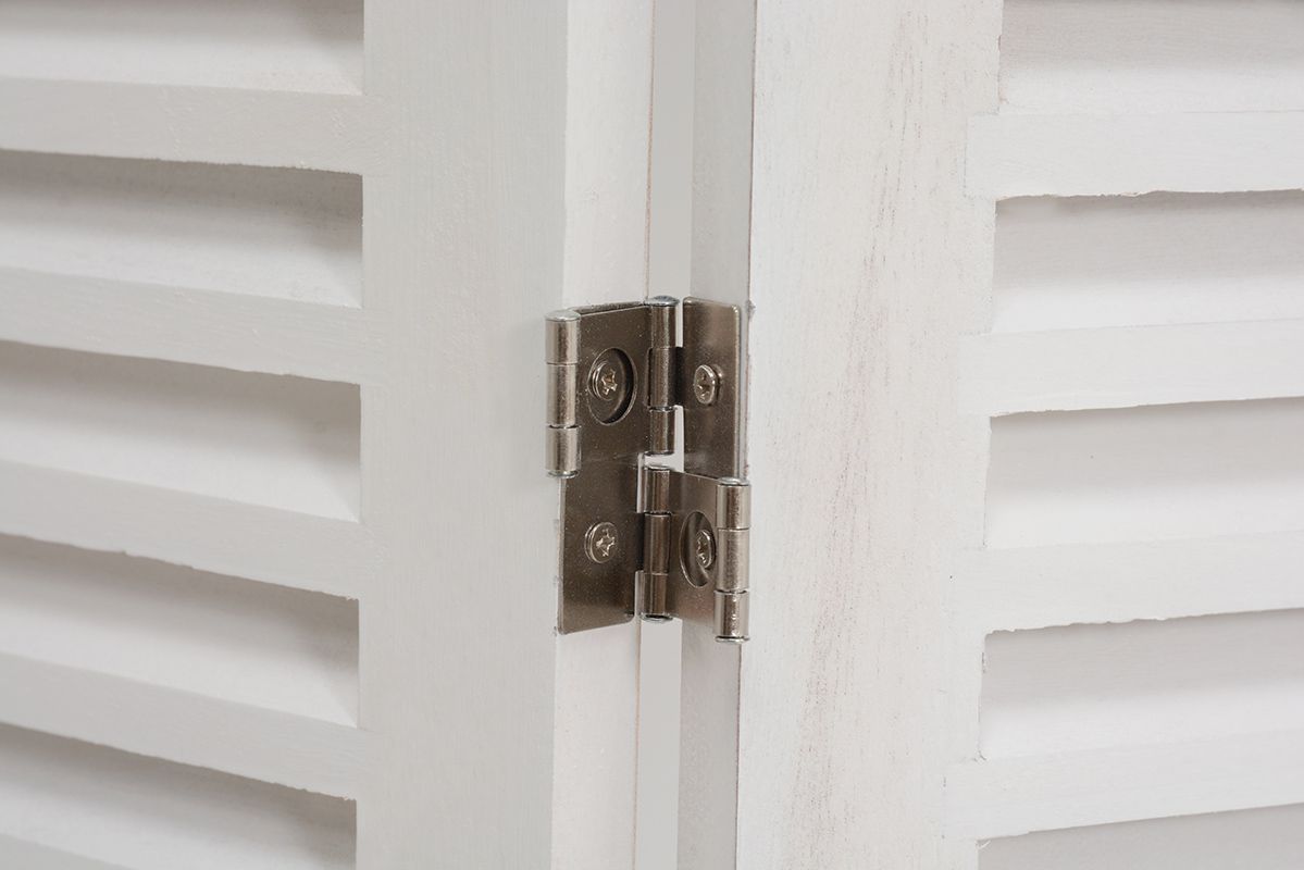 パーテーション おしゃれ 4連 衝立 間仕切り アンティークホワイト