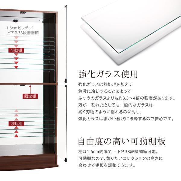 コレクションボード 上置きロータイプ付き 幅54高さ225〜252 おしゃれ