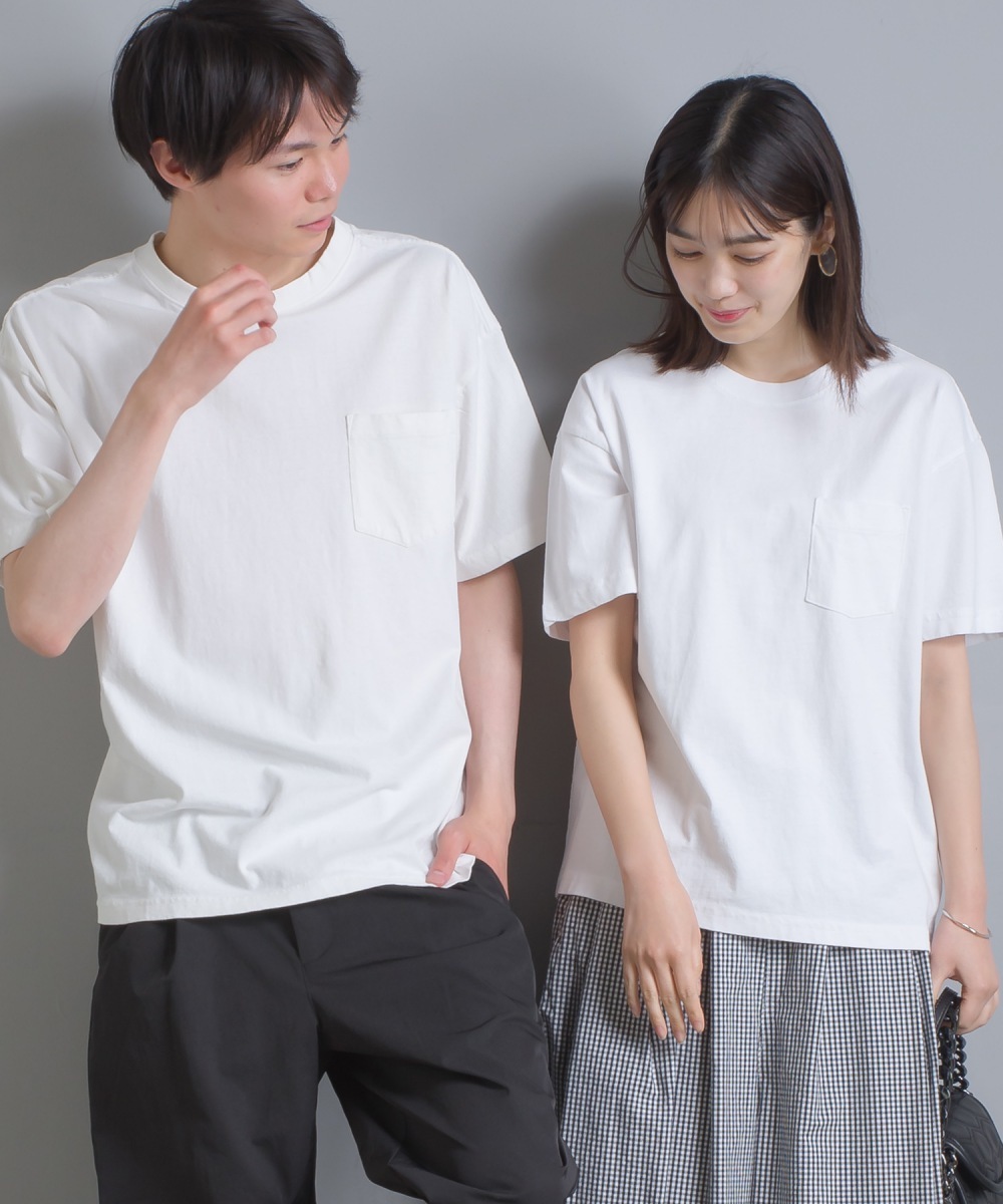 Omnes ユニセックス 製品洗い ポケット付無地半袖tシャツ レディース メンズ カジュアル トップス シンプル ベーシック Haptic Paypayモール店 通販 Paypayモール