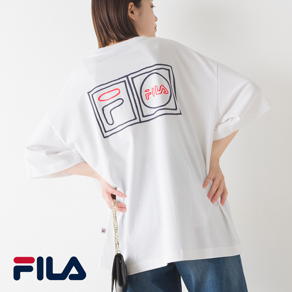 FILA フィラ クルーネックシャツ FM9775 レディース Tシャツ Sサイズ 半袖 トップス カジュアル コットン 綿｜haptic｜12