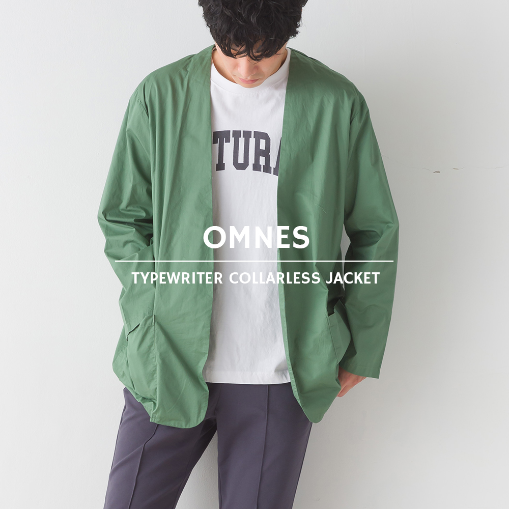 OMNES Another Edition メンズ 製品洗いタイプライターノーカラージャケット Mサイズ Lサイズ mens カジュアル｜haptic｜13