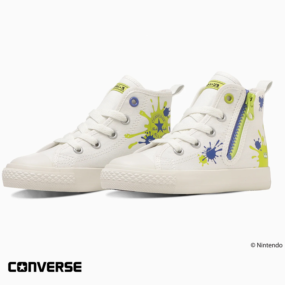 Yahoo! Yahoo!ショッピング(ヤフー ショッピング)CONVERSE コンバース CHILD ALL STAR N Z HI Splatoon3 チャイルド オールスター Ｎ Ｚ ＨＩ スプラトゥーン3 子供 子ども キッズ シューズ 靴 ハイカット