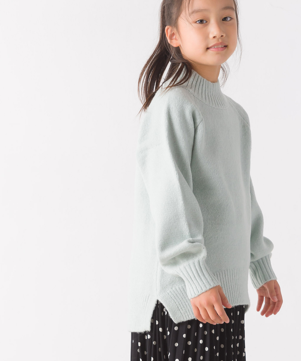 OMNES キッズ ウォッシャブルラグランニット 子供服 子ども服