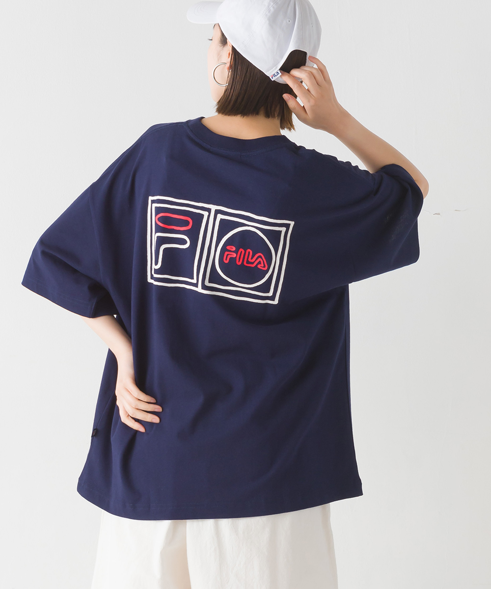 FILA フィラ クルーネックシャツ FM9775 レディース Tシャツ Sサイズ 半袖 トップス カジュアル コットン 綿｜haptic｜03