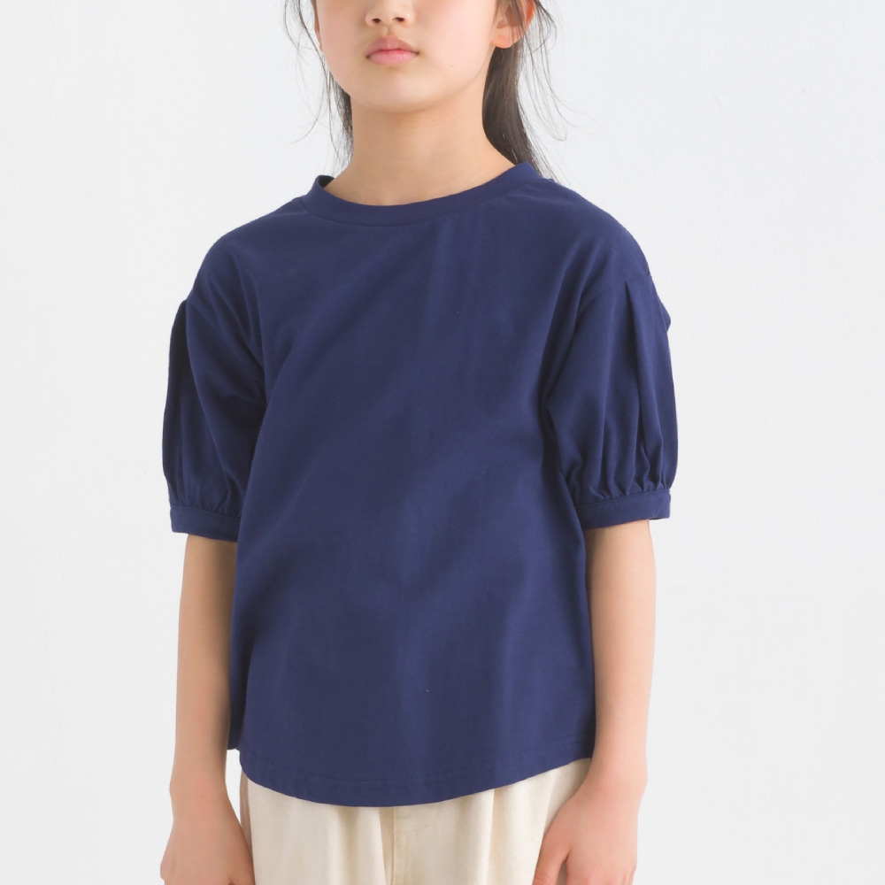 OMNES キッズ 超撥水加工 タックボリューム半袖Tシャツ 子ども服 子供服 女の子 kids ク...