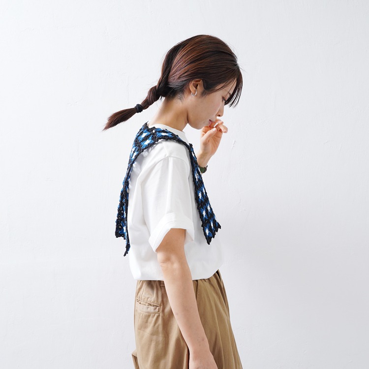 高級コットン　かぎ針編み　ベスト　ジレ　ハンドメイド 10910uv20748_01.jpg
