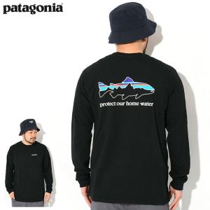 パタゴニア ロンT Tシャツ 長袖 Patagonia メンズ ホーム ウォーター トラウト レスポ...