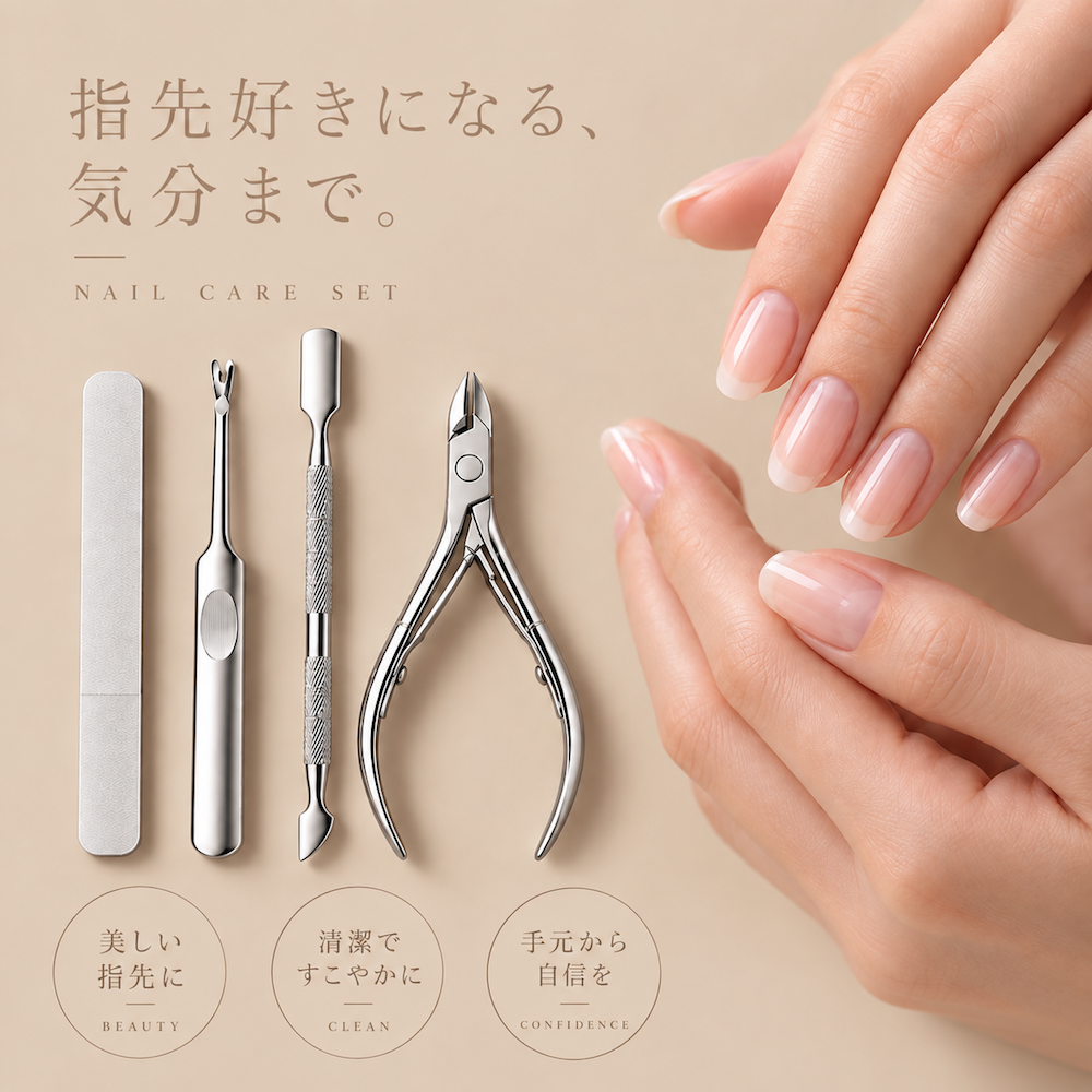 ネイルケアセット 4点セット 【ハレゾラTBP公式店】 キューティクル