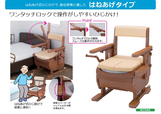 家具調トイレ セレクトR ひじかけはねあげタイプ・標準幅 (便座種類