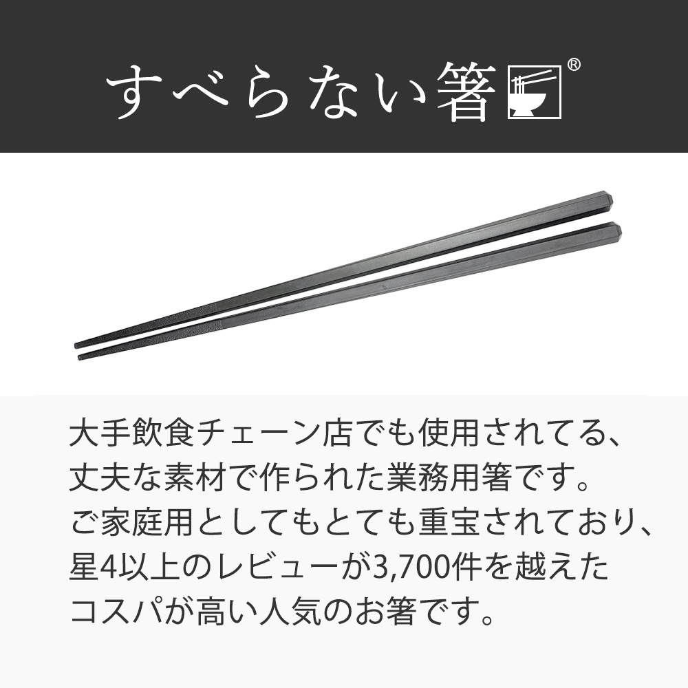 箸 食洗機対応 すべらない箸 10膳入 22.5ｃｍ 業務用箸 セット エコ箸 