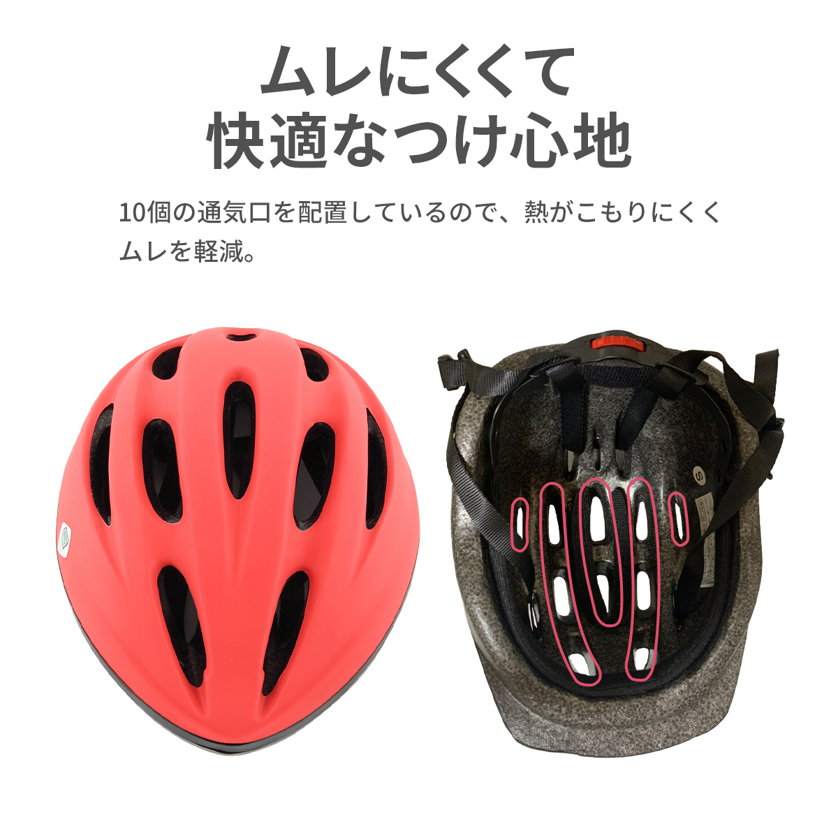 キッズヘルメット 自転車 Sサイズ ヘルメット 3歳 子供用 子供 48-52cm 軽量 sg マーク 1歳 2歳 4歳 幼児 オリンパス サイズ調整 関連画像4
