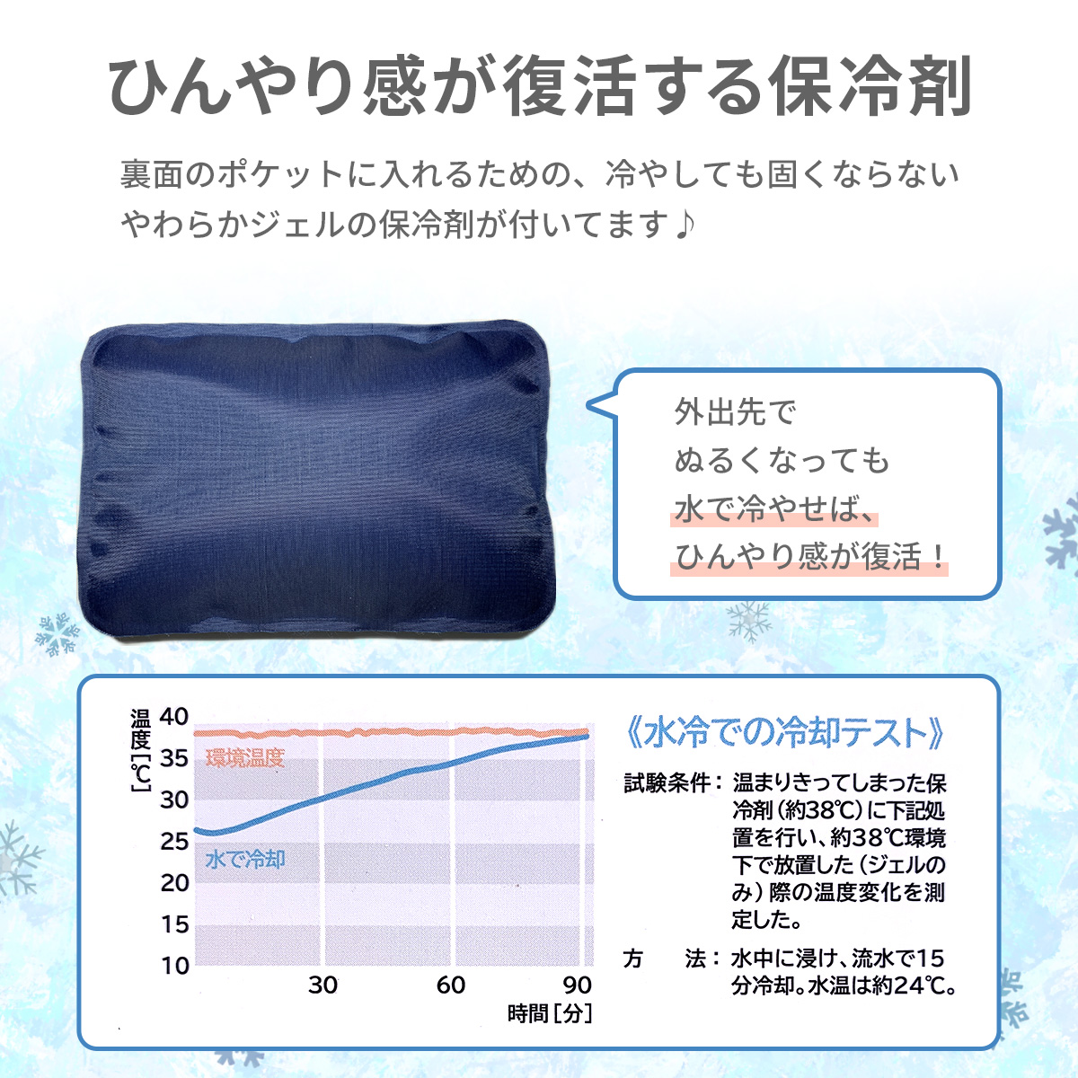 OCEAN＆GROUND ベビーカー用冷え冷えシート 保冷剤付き ベビーカー 暑