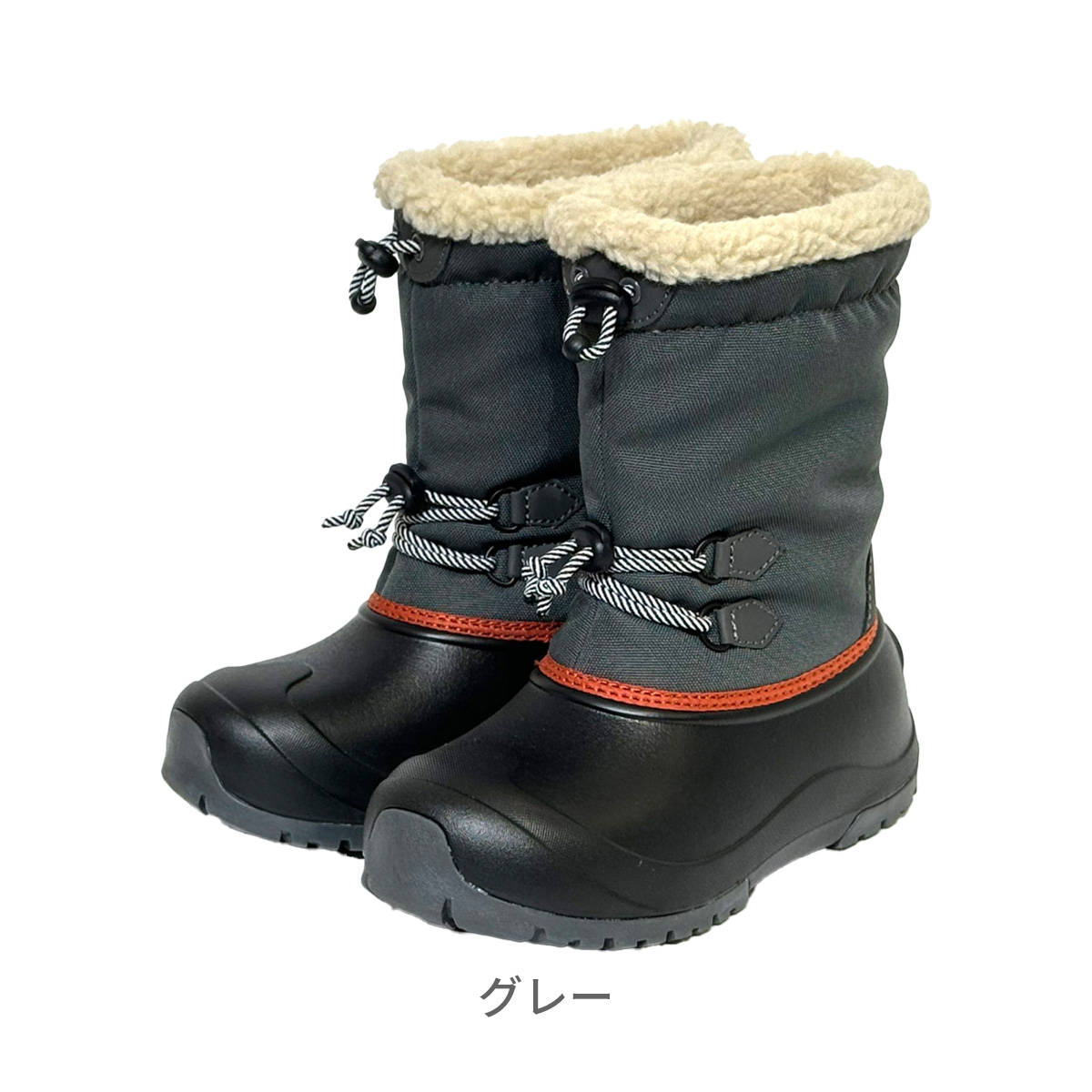 スノーブーツ POOKIES ジュニア キッズ 防水ソール スノーシューズ 冬
