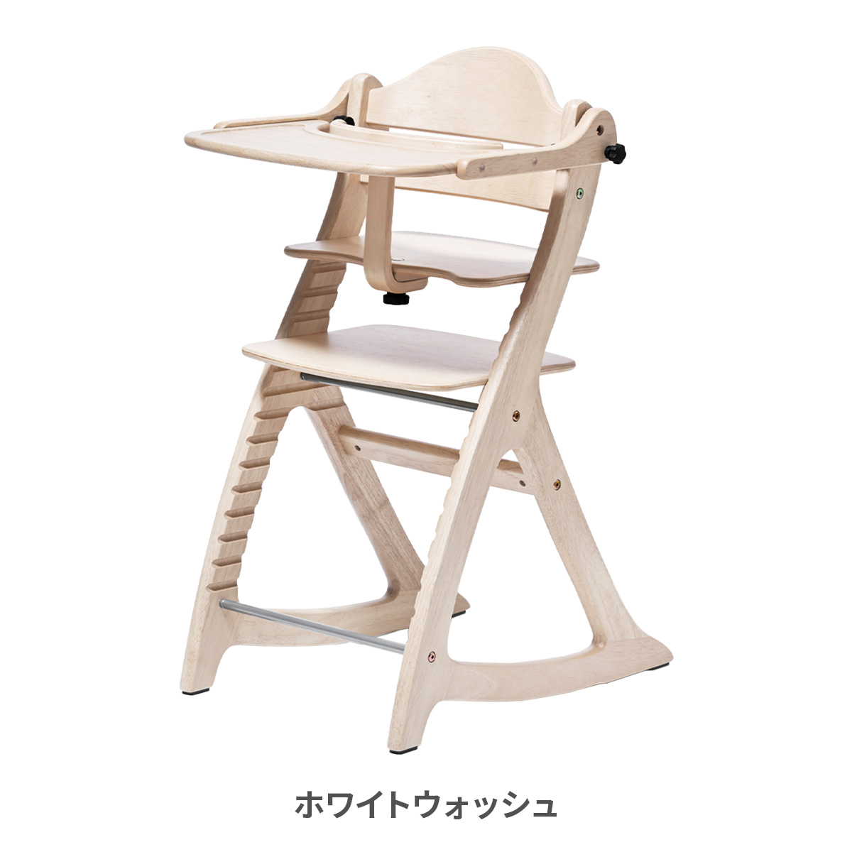 大和屋 すくすくチェア EN テーブル&ガード付き ハイチェア 木製 ナチュラル SUKUSUKU（大和屋） 大和屋 すくすくチェア スリム-J テーブル付き