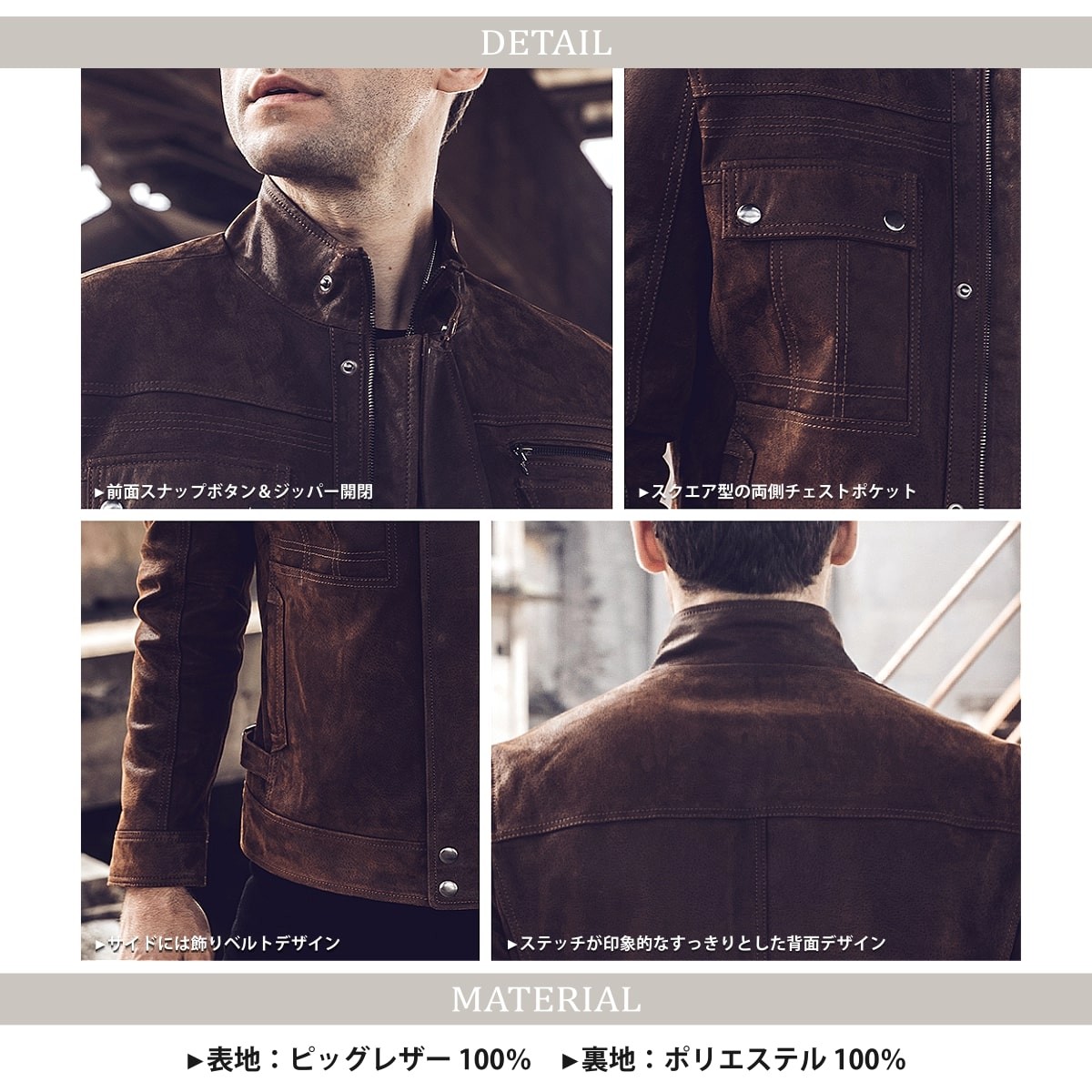 送料無料!】全10サイズ メンズ 本革ピッグスキンレザービンテージ