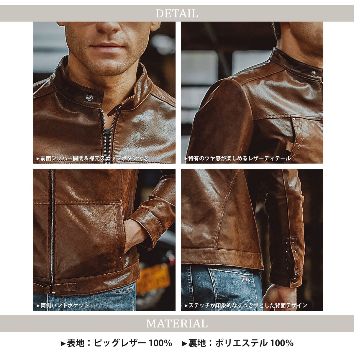 送料無料!】全10サイズ メンズ 本革ピッグスキンレザークラシック