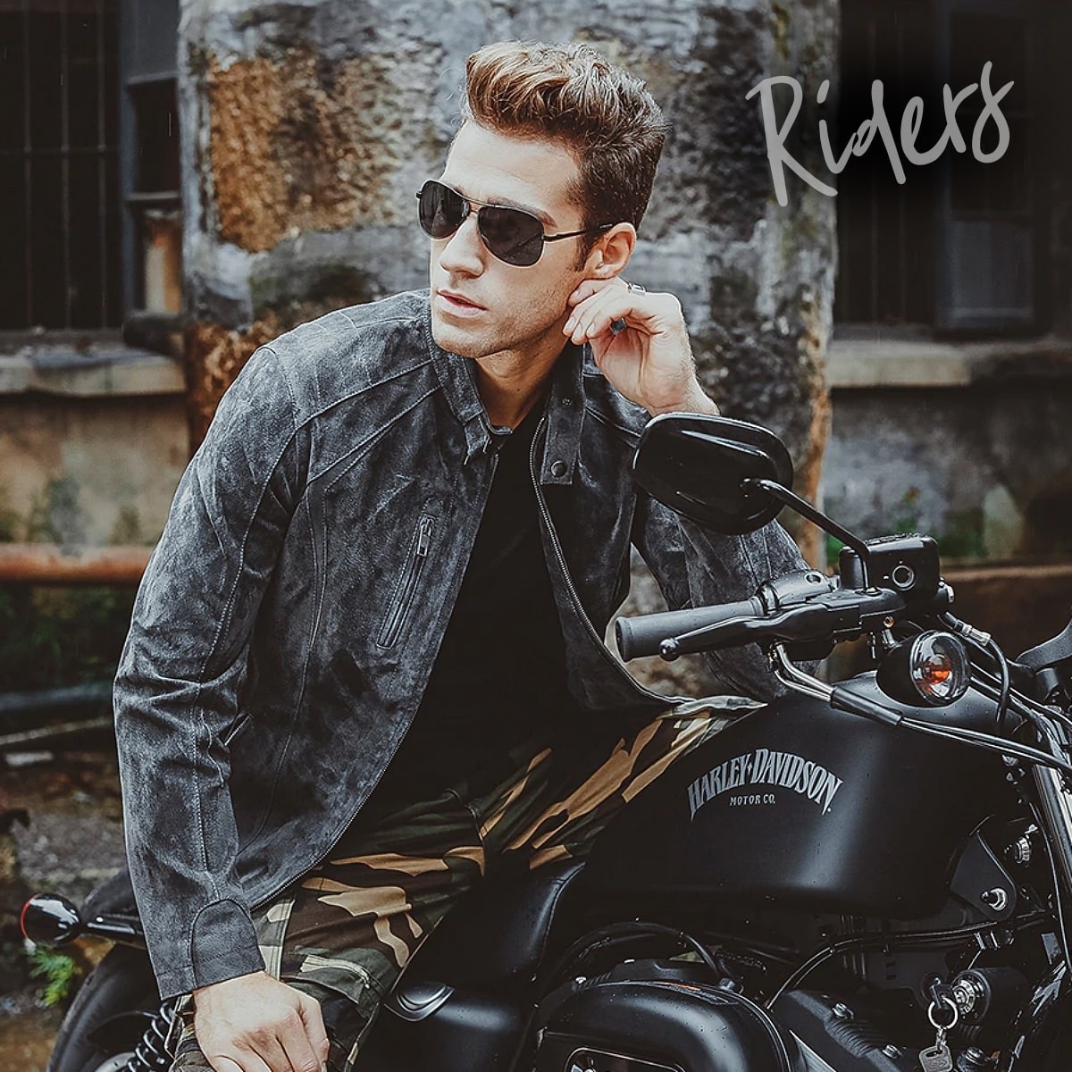 送料無料!】全10サイズ メンズ 本革グレーカラーピッグスキンレザー