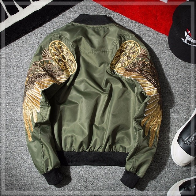 送料無料!】ゴールドイーグルウィングスボンバージャケット! 全3色